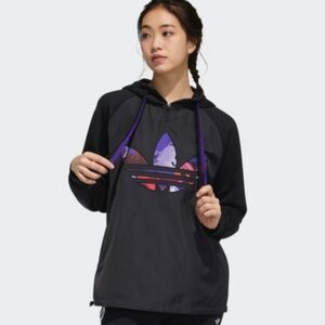 💜for my best friend Jessika💜 Adidas Black Hoodie with Colorful Trefoil